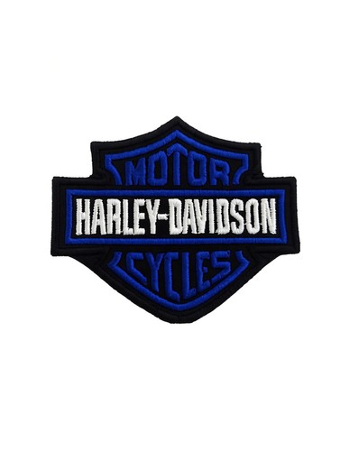 Blue and white harley davidson - white,